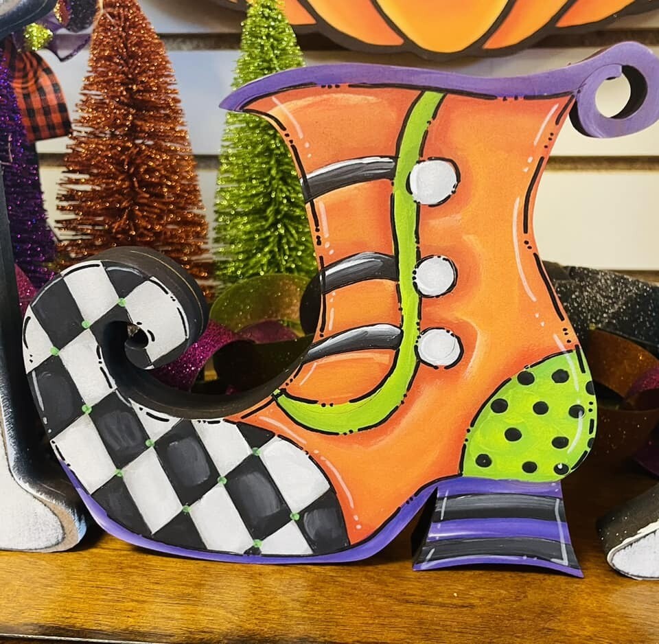 Halloween Witch Boot Insert/Sitter