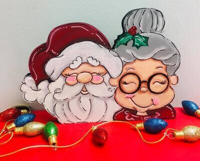 Christmas Mr. and Mrs. Claus sitter
