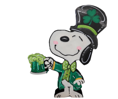 St Patrick's Day Snoopy Insert/Sitter-Printed