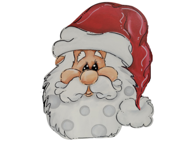 Christmas Santa's Face Insert/Sitter-Printed Christmas Santa's Face Insert/Sitter-Printed