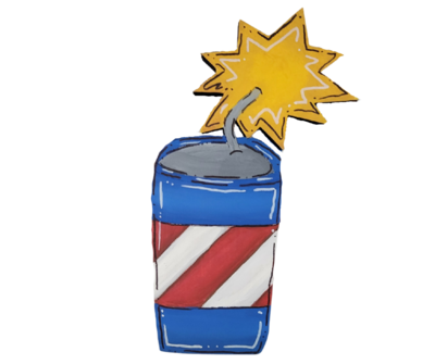 4th of July Firecracker Insert/Sitter-Printed