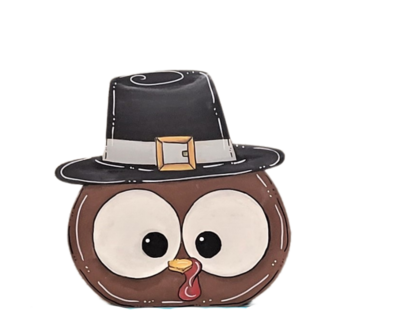 Thanksgiving Pilgrim Turkey Boy Insert/Sitter