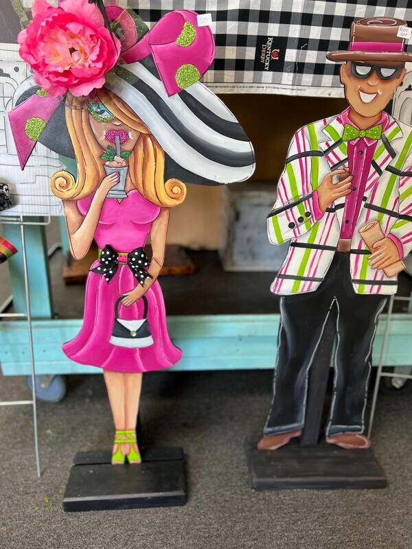 Derby Girl and Guy Stand Set