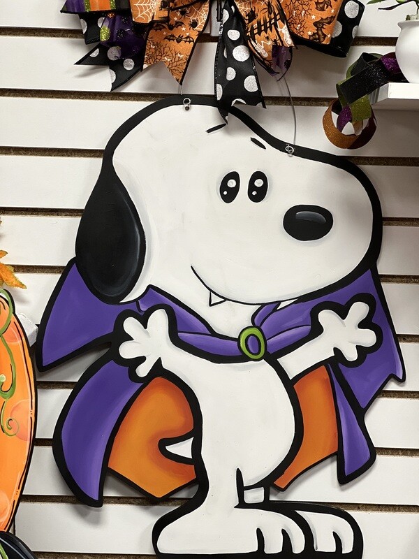 Halloween Snoopy Vampire Door Hanger