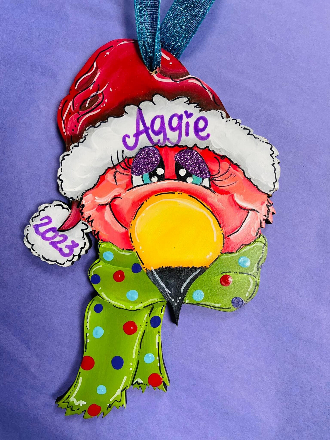 Christmas Falala Flamingo Ornament