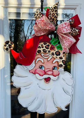 Christmas Vintage Santa Door Hanger
