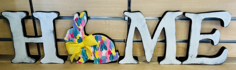 Easter-Colorful Bunny Insert/sitter-Printed