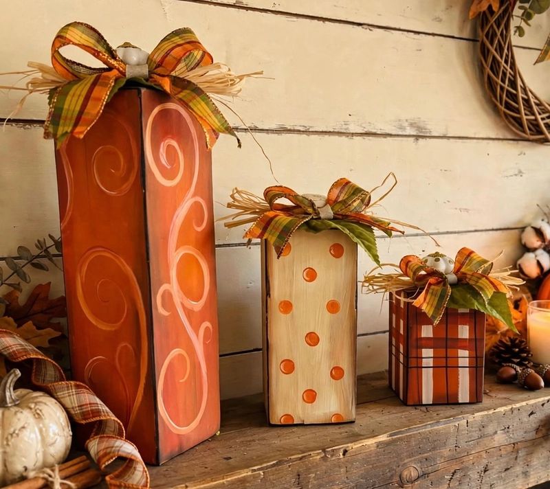 Fall-Halloween Set of 3 Pumpkins