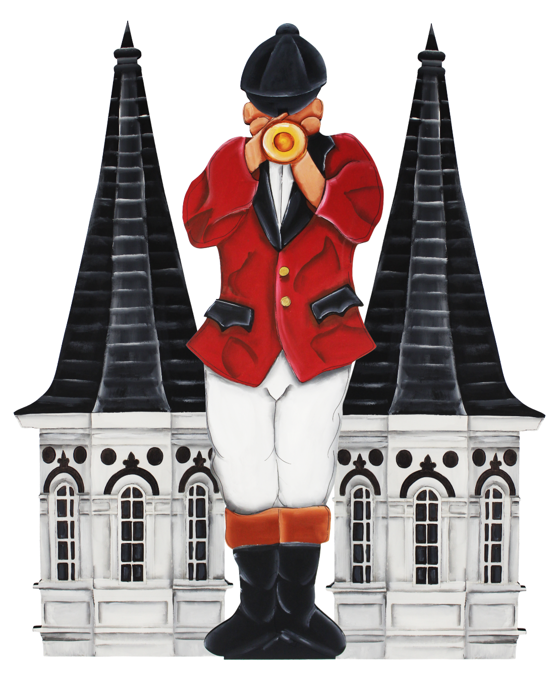 Derby Bugler with Spires Insert