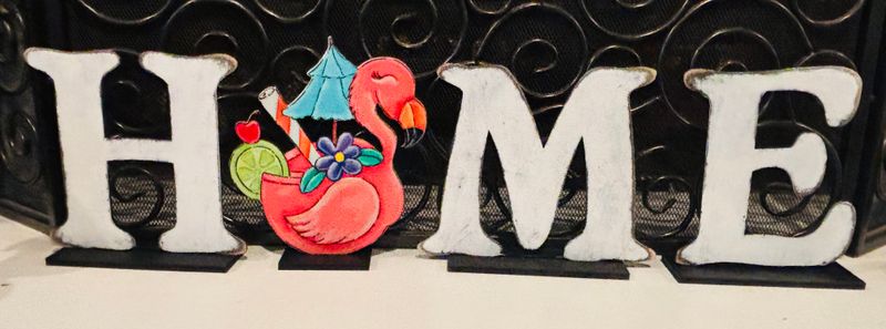 Spring/Summer Flamingo Drink Insert/Sitter-Printed