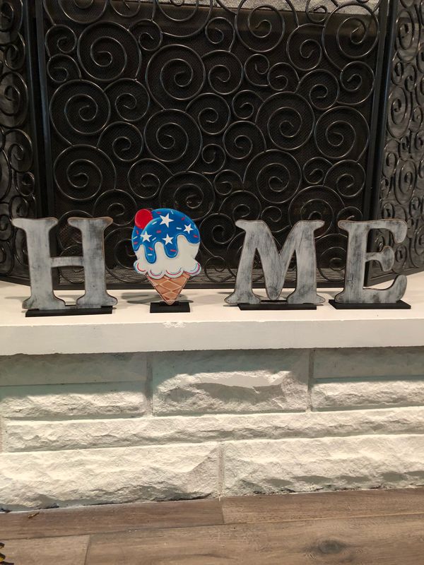 4th of July/Patriotic All American Ice Cream Cone Insert/Sitter-Printed