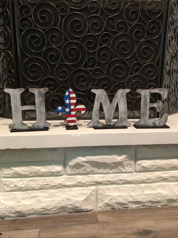 4th of July/Patriotic Fleur De Lis Insert/Sitter-Printed