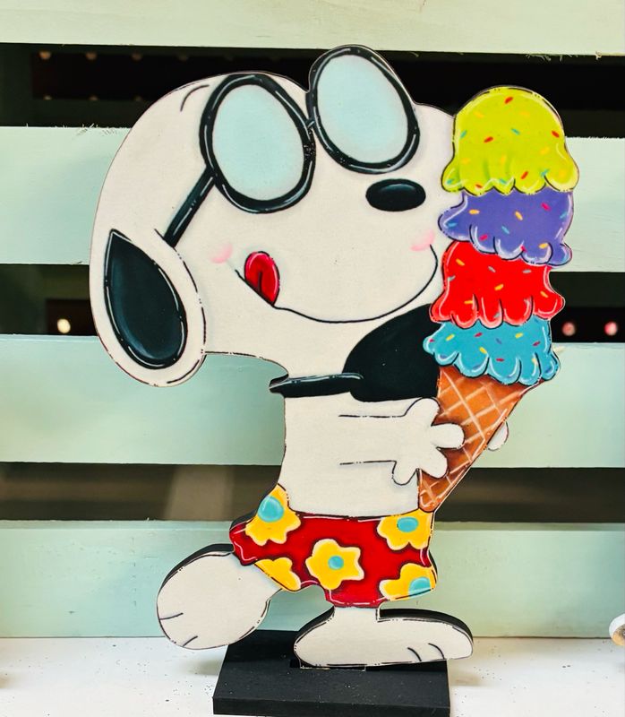 Summer Snoopy Ice Cream Sitter/Insert