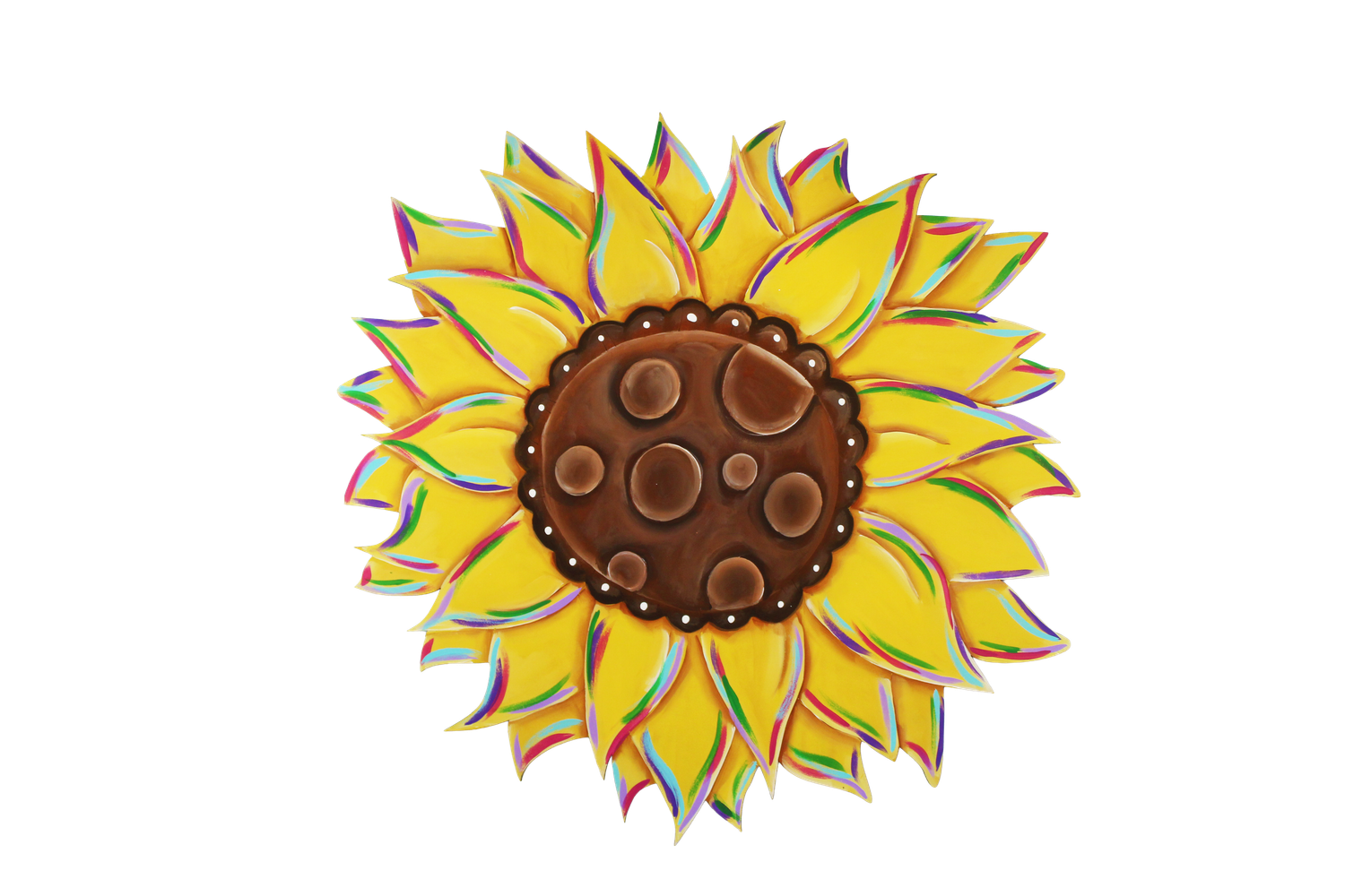 Fall Colorful Sunflower Insert/Sitter-Printed