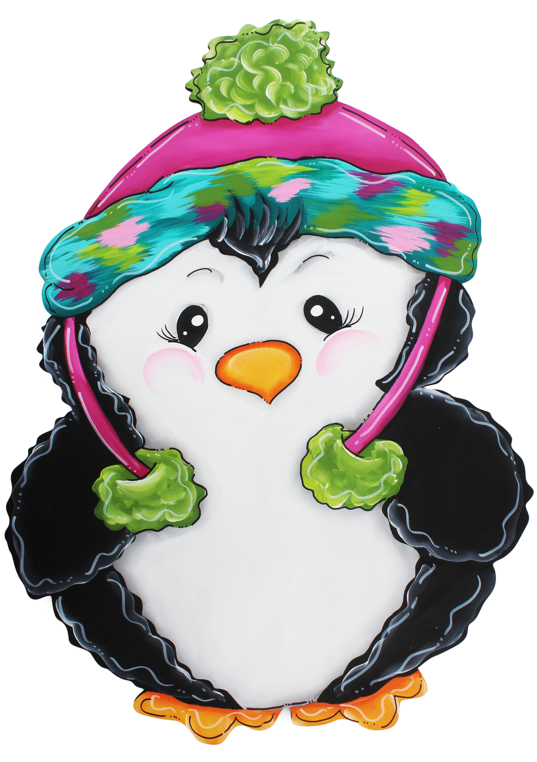 Winter Penguin Insert/Sitter-Printed