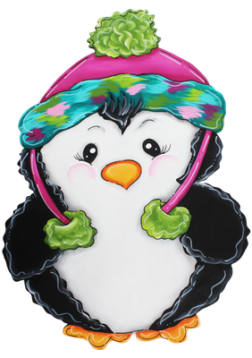 Winter Penguin Insert/Sitter-Printed