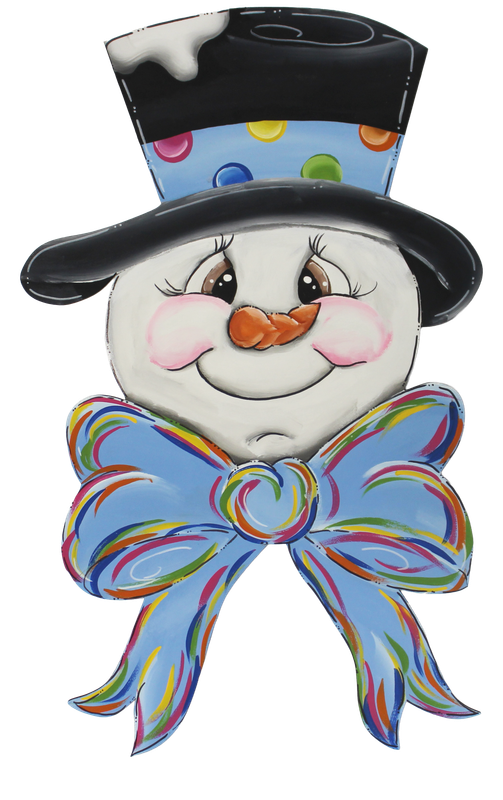Winter Snowman with Bow Insert-Printed (Not available as Sitter)