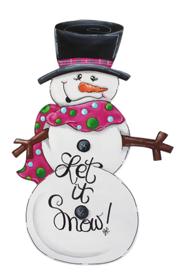 Winter Stick Snowman Insert/Sitter-Printed