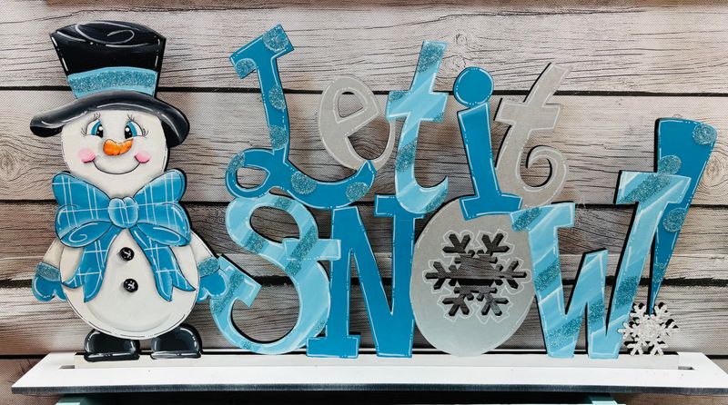 Winter "Let It Snow" Shelf Sitter
