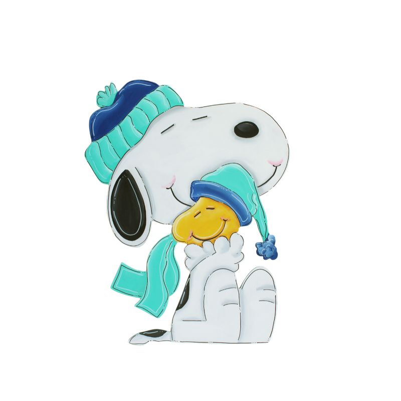 Winter Snoopy and Woodstock Insert/Sitter-Printed