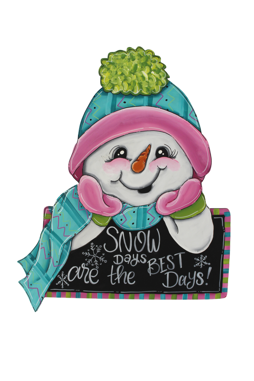 Winter Snowman with Sign Insert/Sitter-Printed