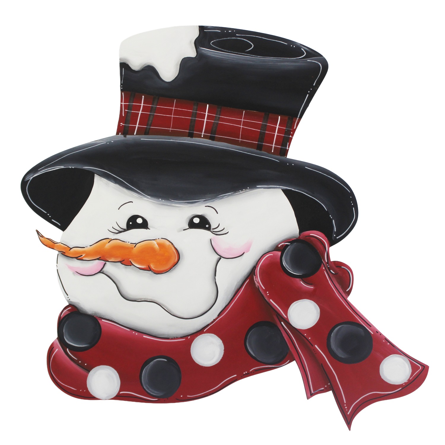Winter Snowman with Scarf Table Topper