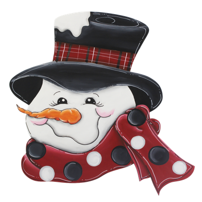 Winter Snowman with Scarf Table Topper