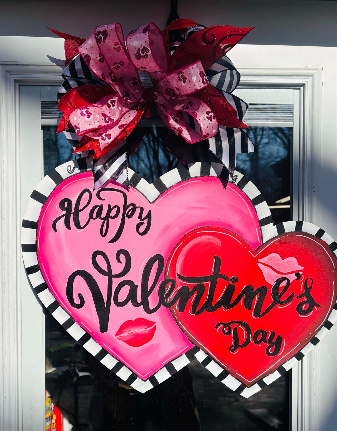 Valentines Happy Valentines Day Hearts Door Hanger