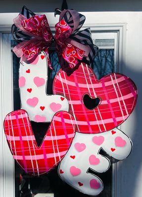 Valentines LOVE Door Hanger