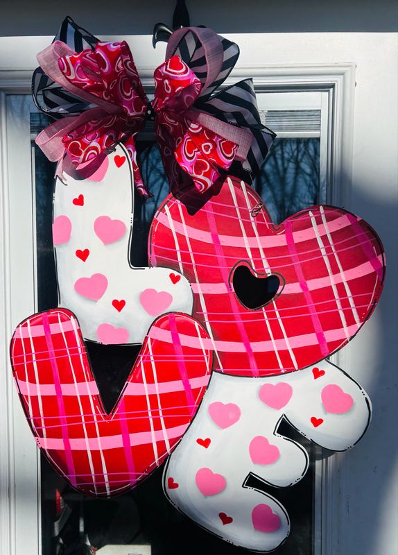 Valentines LOVE Door Hanger