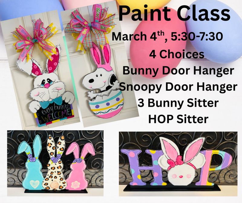 Paint Class--March 4th, 5:30-7:30 pm @ Bearno's in JTown