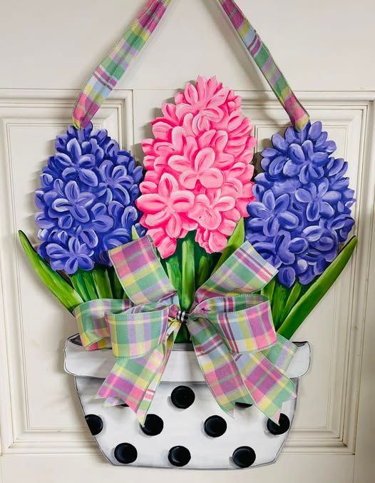Spring/Summer Hyacinth Door Hanger