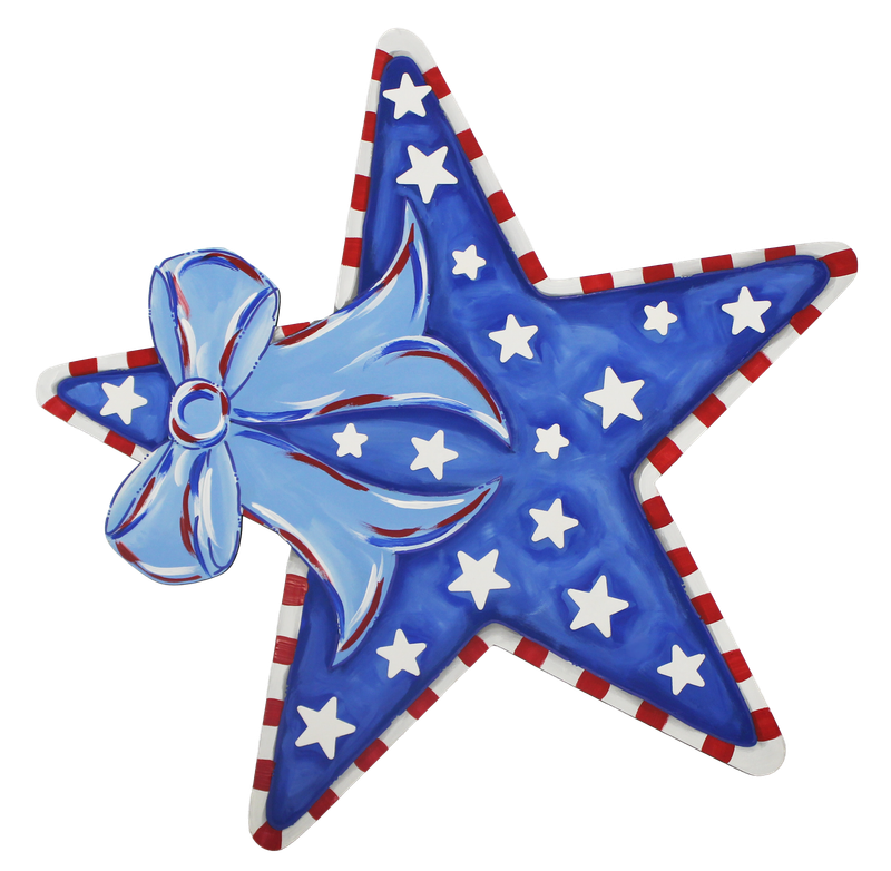 Patriotic/4th of July 18" Star Coroplast Stake