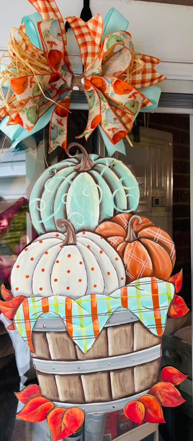 Fall Pumpkins in the Barrel
