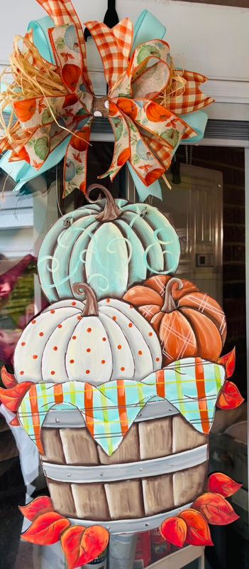 Fall Pumpkins in the Barrel