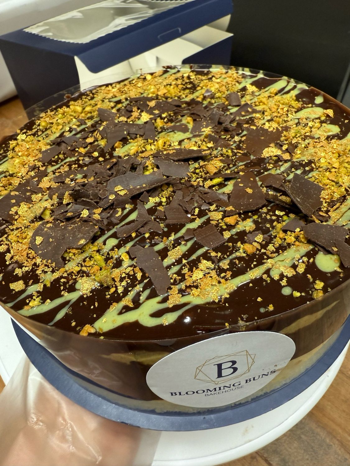 Dubai Chocolate Pistachio Cake