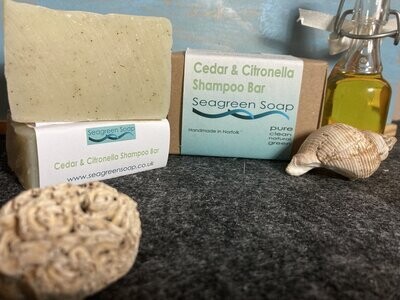 Seagreen Cedarwood & Citronella Shampoo Bar