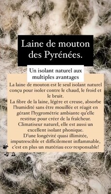 Isolation chanvre / laine de mouton