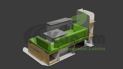 Best Travel Renault Trafic 2 / Opel vivaro / Nissan primastar (jusqu'à 2014) modèle long simple colonne