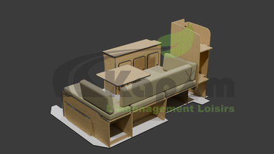 Soft Travel Renault Trafic 2 / Opel vivaro / Nissan primastar (jusqu'à 2014) modèle long simple colonne