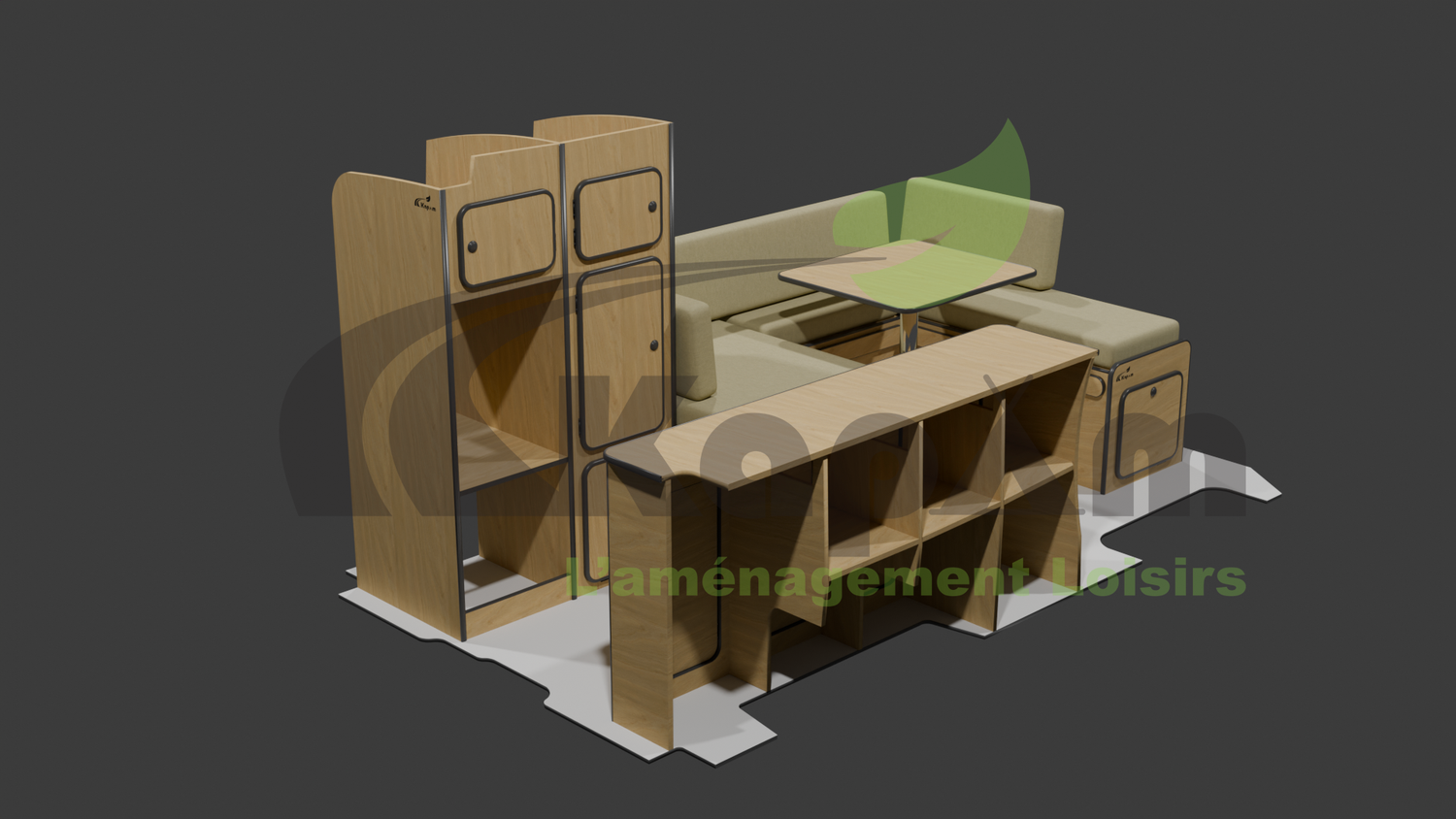Kit Soft Travel Ford Transit Custom modèle LONG double colonne