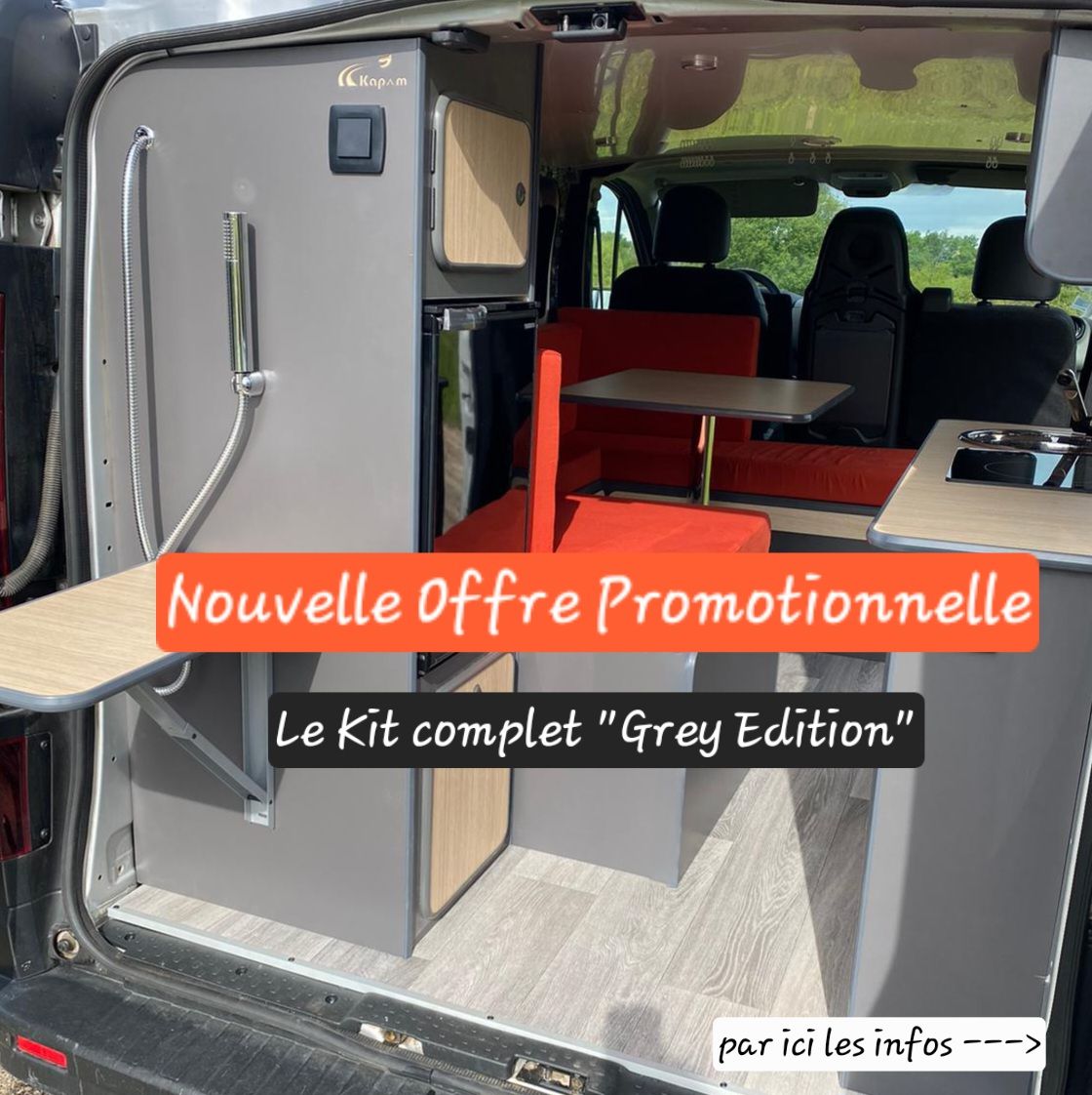 GREY - Kit d&#39;aménagement complet à petit prix et disponible rapidement !