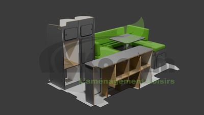 Best Travel Renault Trafic 3 / Opel vivaro (jusqu'à 2020)  / Nissan NV300 / FIAT Talento modèle LONG double colonne