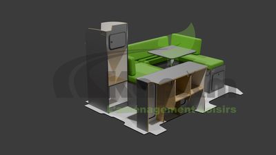 Best Travel Renault Trafic 2 / Opel vivaro / Nissan primastar (jusqu'à 2014) modèle long simple colonne