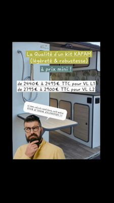 WHITE - Kit d'aménagement complet à petit prix et disponible rapidement !