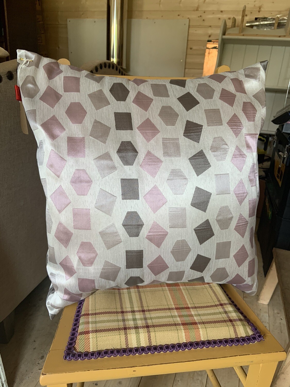 Silver Shape Cushion