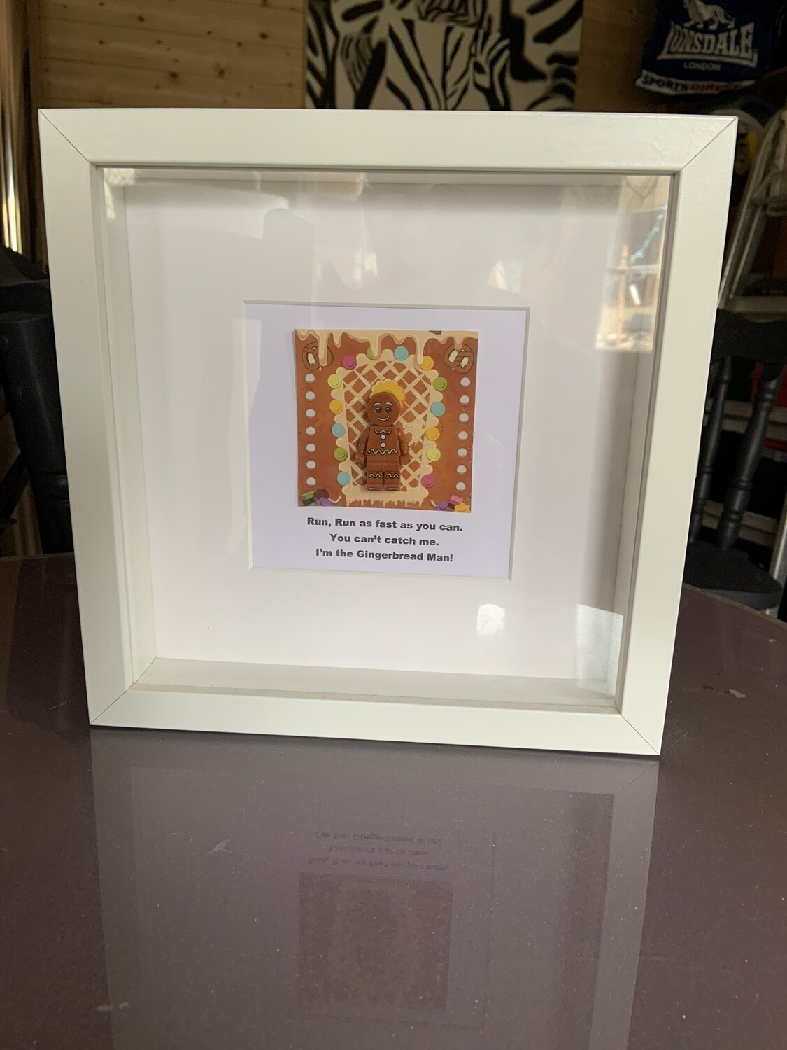 Lego Frame- Gingerbread Man