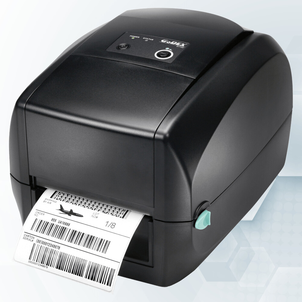 GoDEX RT730 thermal transfer printer 300dpi