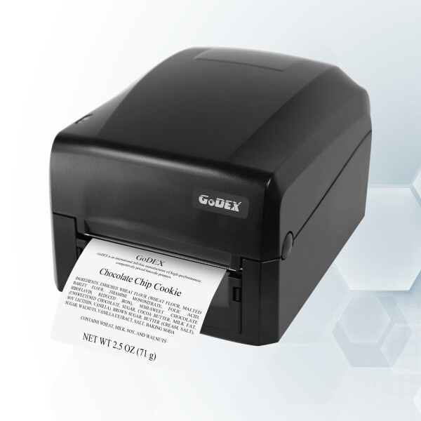 GoDEX GE330 low-cost thermal transfer printer 300dpi