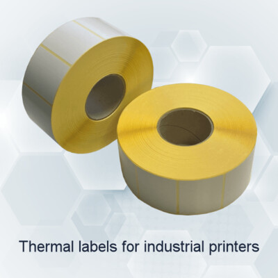 Thermal labels for industrial label printers